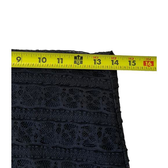 BCBGeneration Black Lace Elastic Waist Band Skirt Women Size Small | 49-1 - Picture 4 of 5